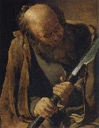 Georges de La Tour The apostle Thomas oil painting on canvas